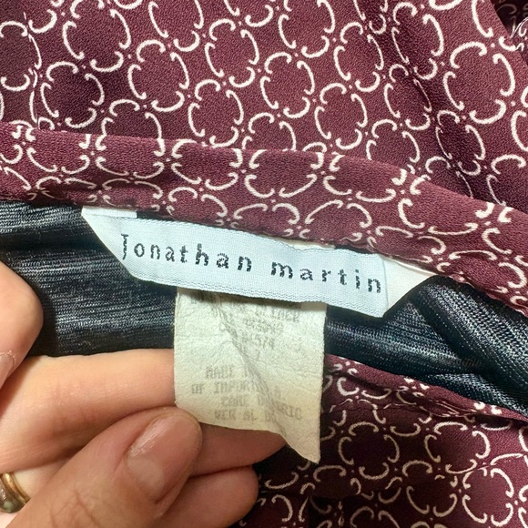 JONATHAN MARTIN Vintage Burgundy Mini Skirt - Picture 5 of 5